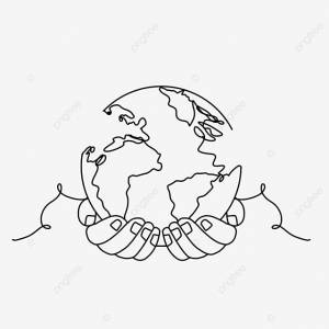 рисунок Руки держат абстрактный линии земли PNG , рисунок земли, рисунок крыла, рисунок уха PNG картинки и пнг PSD рисунок для й загрузки