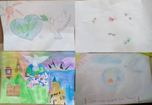 Юные читатели районной библиотеки отмет Международный день мира