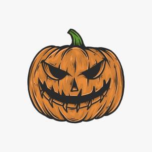 Рука рисунок старинные тыквы хэллоуин векторная иллюстрация