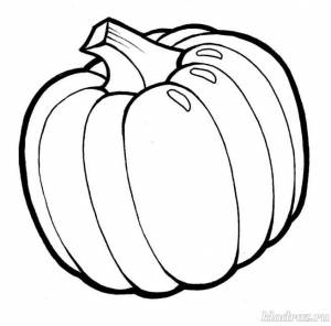 Раскраска Тыква