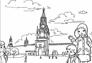Раскраска ко Дню России