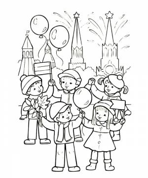 Раскраски ко Дню народного единства