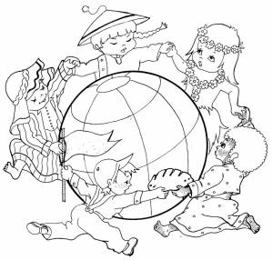 Раскраски ко дню народного единства