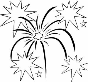 Салют раскраска