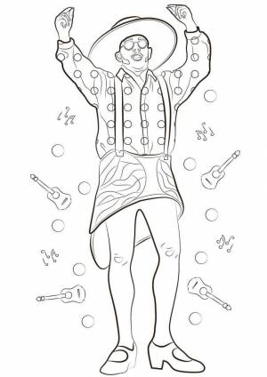 Раскраска Карнавал в Кадисе