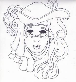 Карнавал рисунок легкий