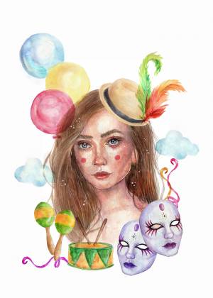 Рисунки для срисовки валя карнавал