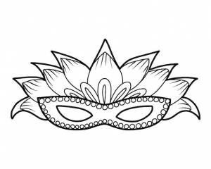 Книжка-раскраска карнавальная маска