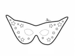 Раскраски Раскраска Маска карнавальная Маски