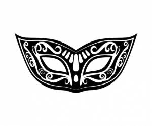 Черный карнавальные маски