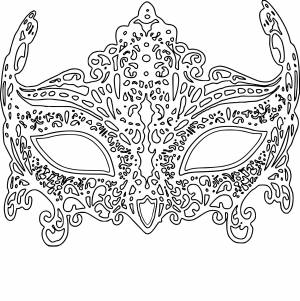 Карнавальная маска раскраска