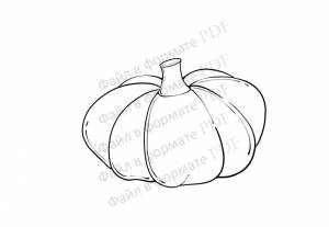 Раскраска Тыква Разукрашка