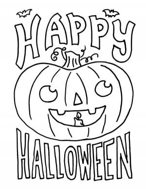 Раскраски тыквы на Хэллоуин