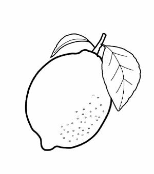 Раскраска Лимон