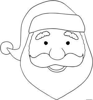 Раскраски деда мороза из бумаги