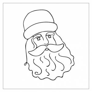 Лицо деда мороза