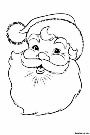 Раскраска Дед Мороз просит рассказать стишок