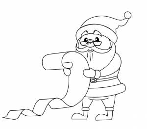 Раскрашенный дед мороз