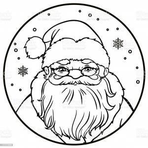 Портрет деда мороза карандашом