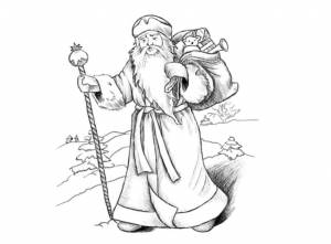 Как нарисовать Деда Мороза