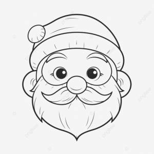 рисунок головы санта клауса с наброском бороды вектор PNG , рисунок медведя, рисунок крыла, Санта рисунок PNG картинки и пнг рисунок для й загрузки