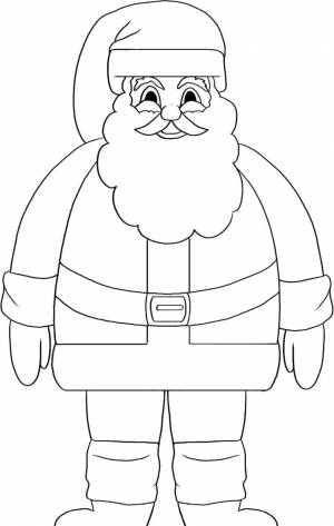 Санта клаус для срисовки