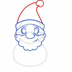 Как нарисовать Деда Мороза карандашом