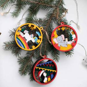 ЁЛОЧНЫЕ ИГРУШКИ > Набор елочных игрушек «РАСКРАСКА №1»