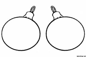 Ёлочные игрушки раскраска для детей