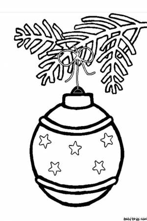 Детский рисунок Ёлочные игрушки