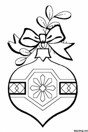 Ёлочная игрушка шарик рисунок