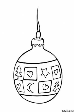 Картинка елочная игрушка из бумаги