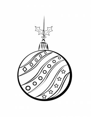 Елочный шар рисунок карандашом