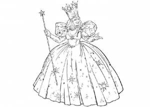 Раскраски Раскраска Фея корона