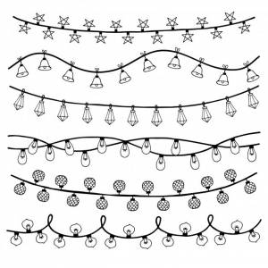 Раскраски Гирлянда