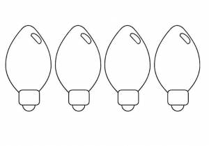 Раскраска Новогодняя Гирлянда