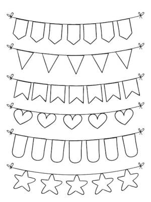 Раскраски Гирлянда