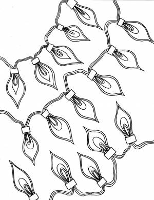 Раскраска Гирлянда