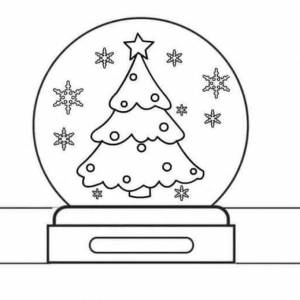 Поделка раскраска новогодняя