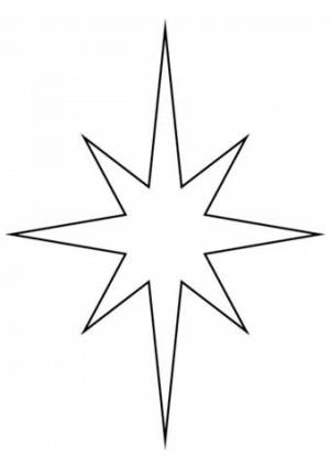 Раскраски Рождественская звезда