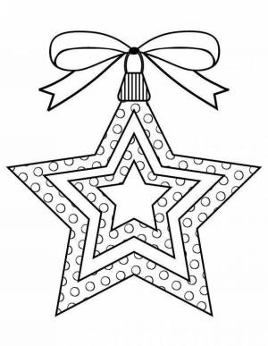 Рисунок звезда новогодняя