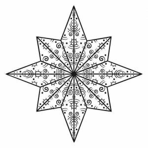 Картинки вифлеемская звезда раскраска