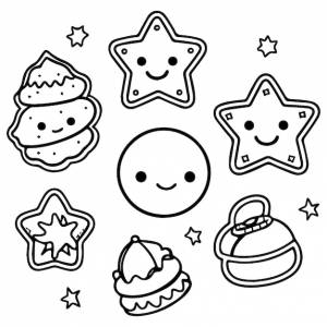 Рождественская звезда для раскрашивания для детей