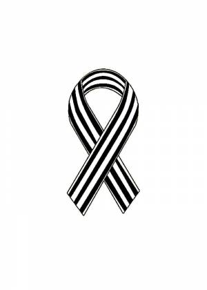 Георгиевская ленточка раскраска