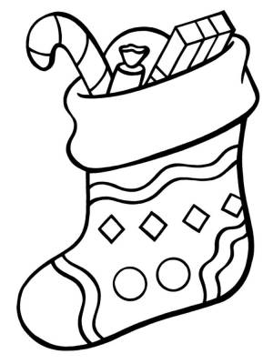 Картинки новогодних носков для подарков