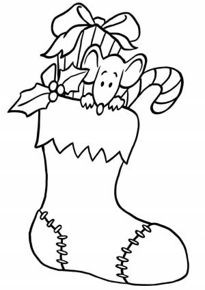 Раскраски, Зимние носки