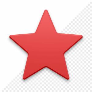 Рождественская звезда 3d значок