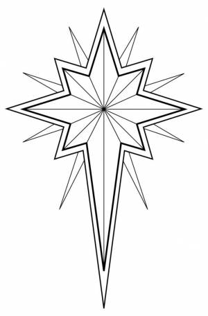 рисунок вифлеемская звезда