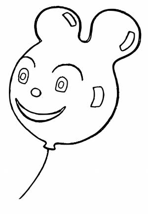 Раскраска День Смеха Воздушный Шар