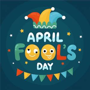 Рисование апреля день дураков концепции